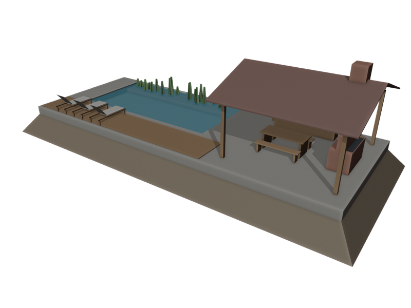 Piscina con quincho